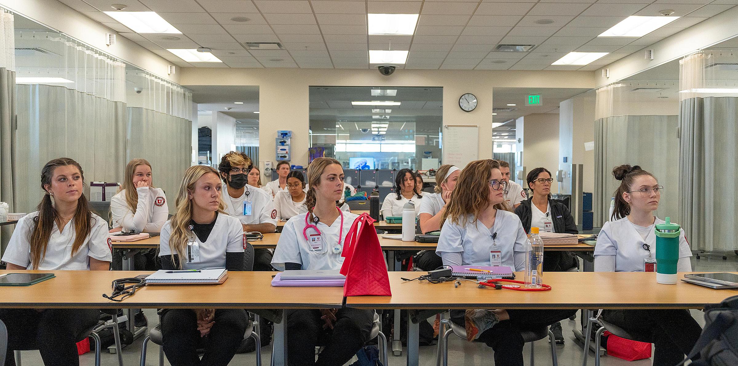 nurses in sim lab
