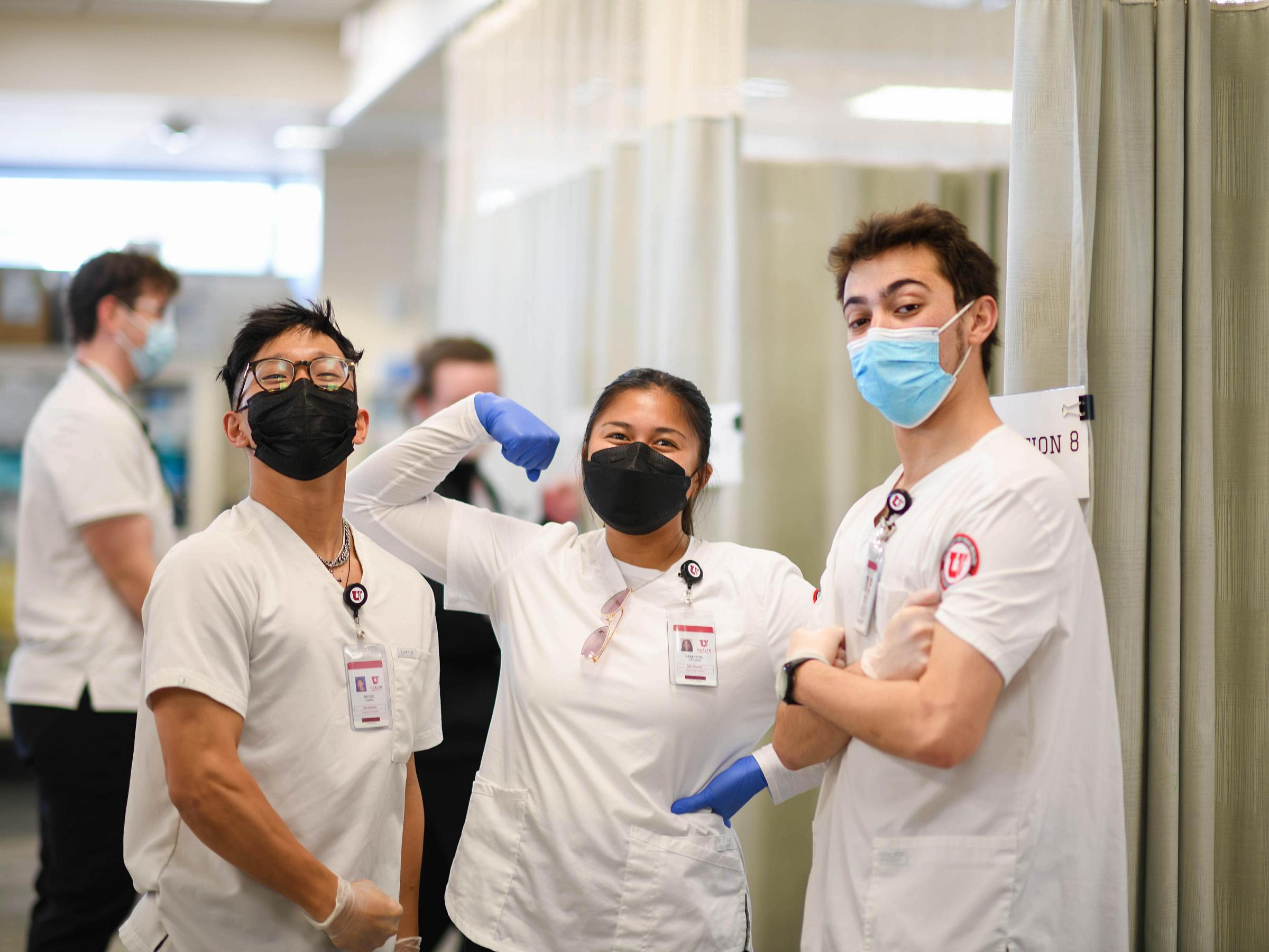 nurses posing for photo